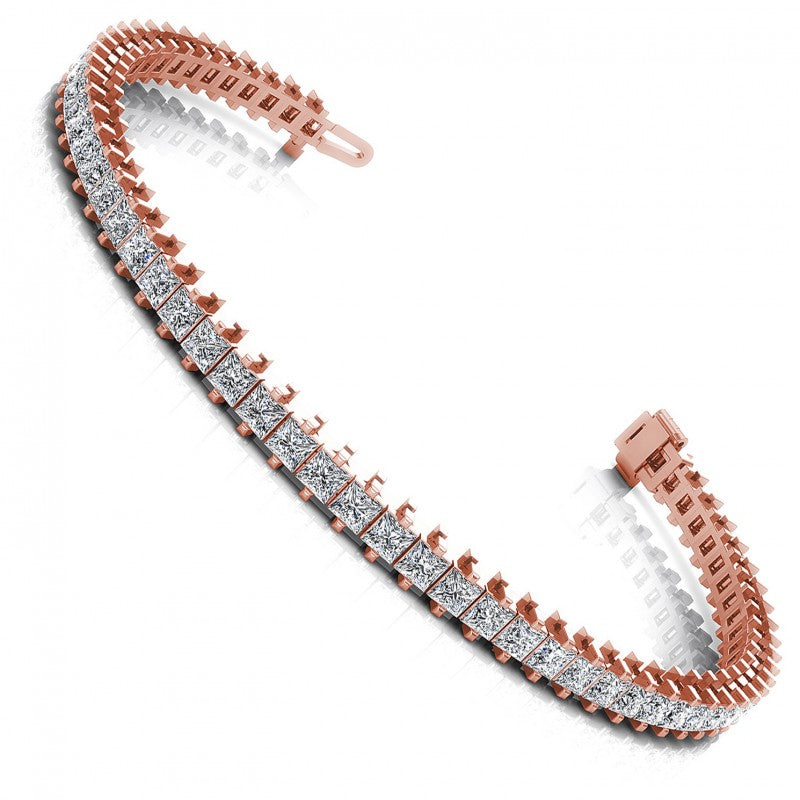 Princess Diamonds 5.00CT Tennis Bracelet in 18KT White Gold