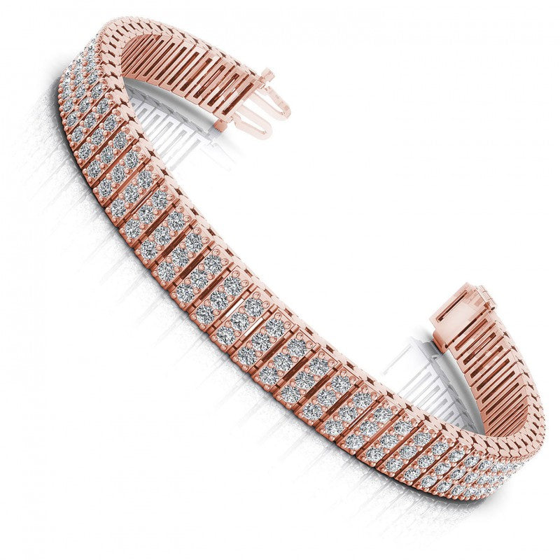 Round Diamonds 3.50CT Designer Diamond Bracelet in 18KT White Gold