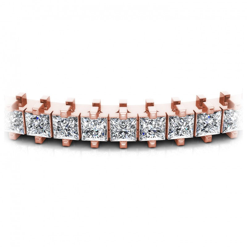Princess Diamonds 5.00CT Tennis Bracelet in 18KT Yellow Gold