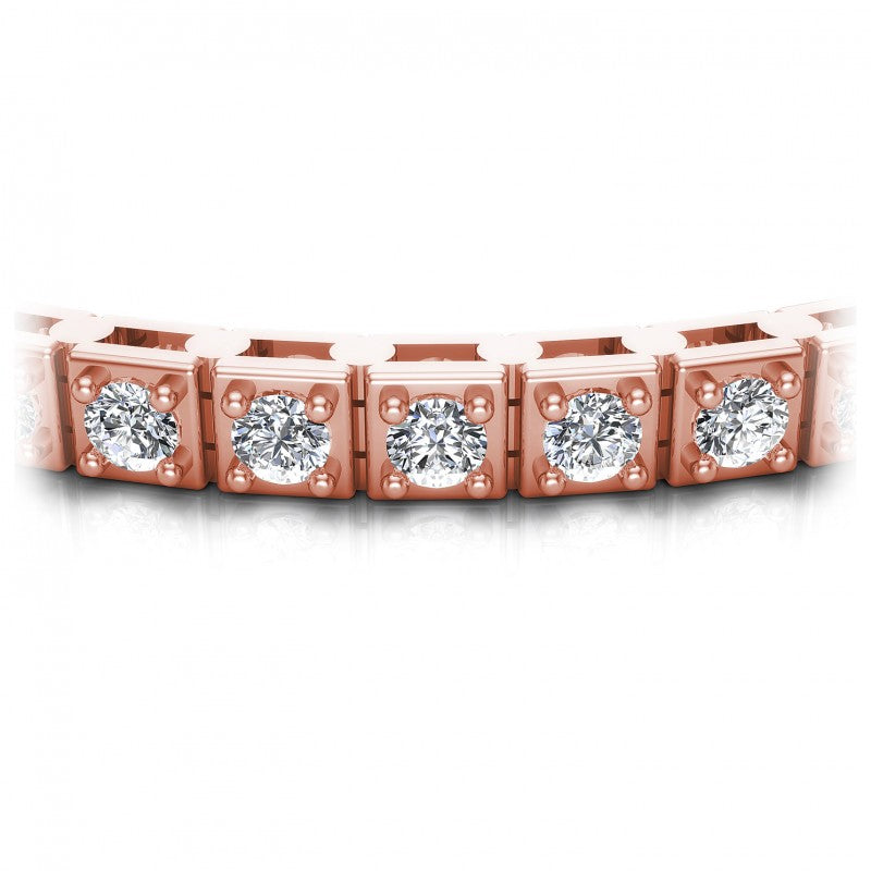 Round Diamonds 1.00CT Tennis Bracelet in 14KT Yellow Gold