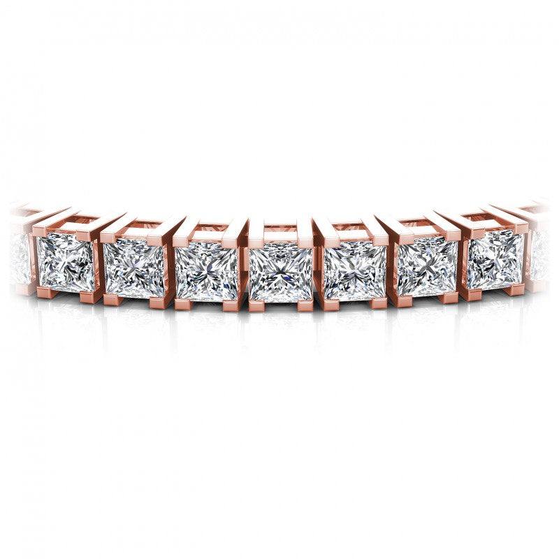 Princess Diamonds 4.00CT Tennis Bracelet in 18KT Yellow Gold