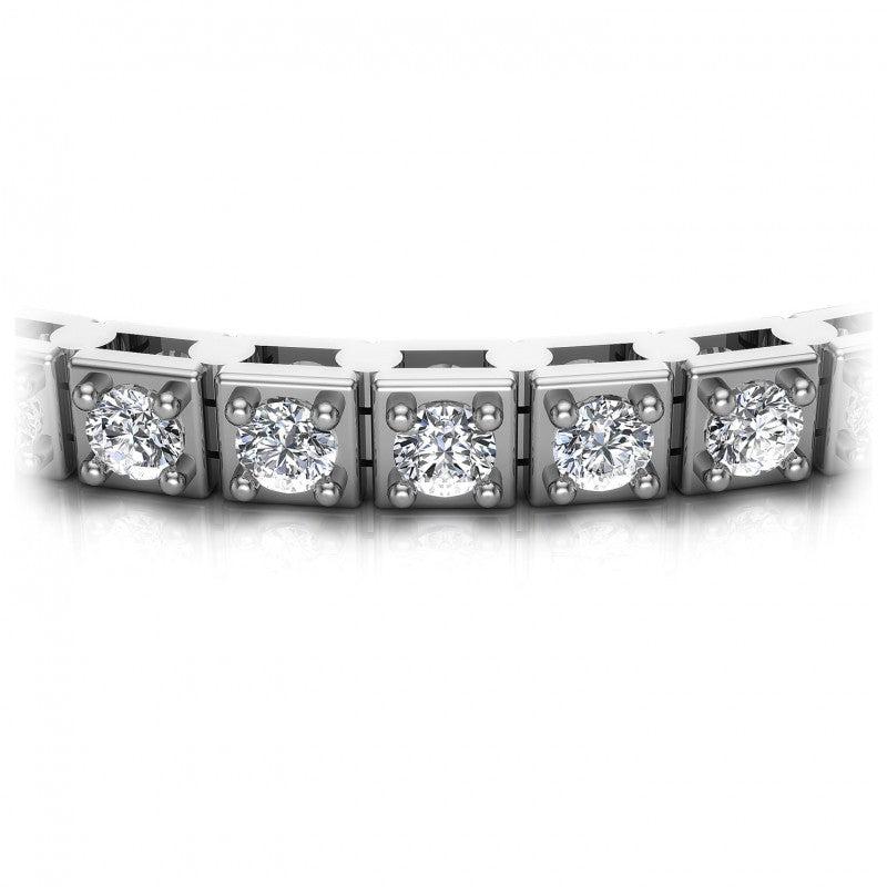 Round Diamonds 1.00CT Tennis Bracelet in 14KT Yellow Gold