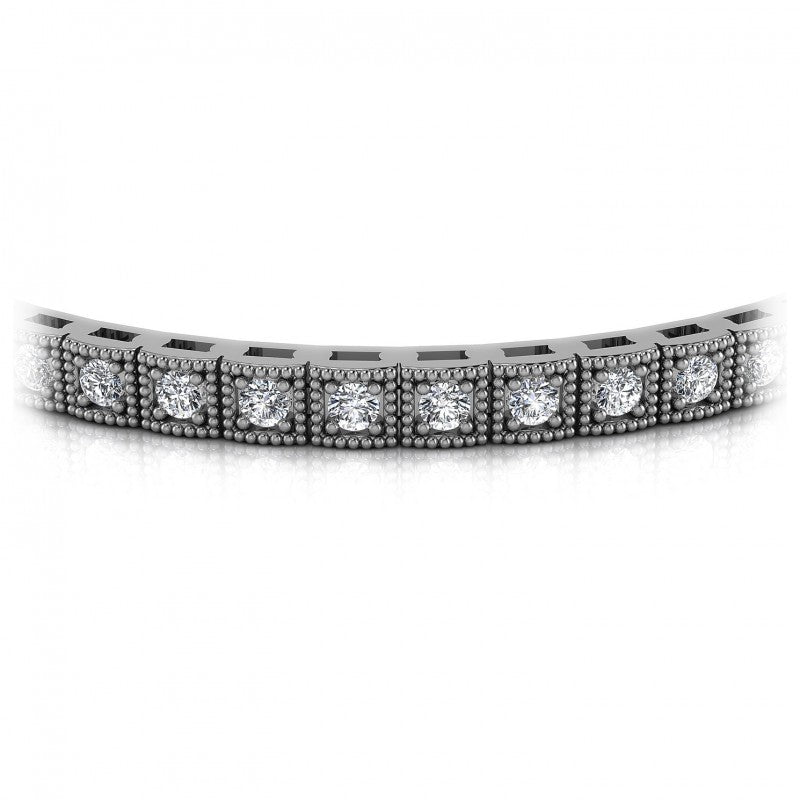 Round Diamonds 1.50CT Vintage Bracelet in 14KT Yellow Gold
