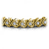 Round Diamonds 1.00CT Designer Diamond Bracelet in 14KT Yellow Gold