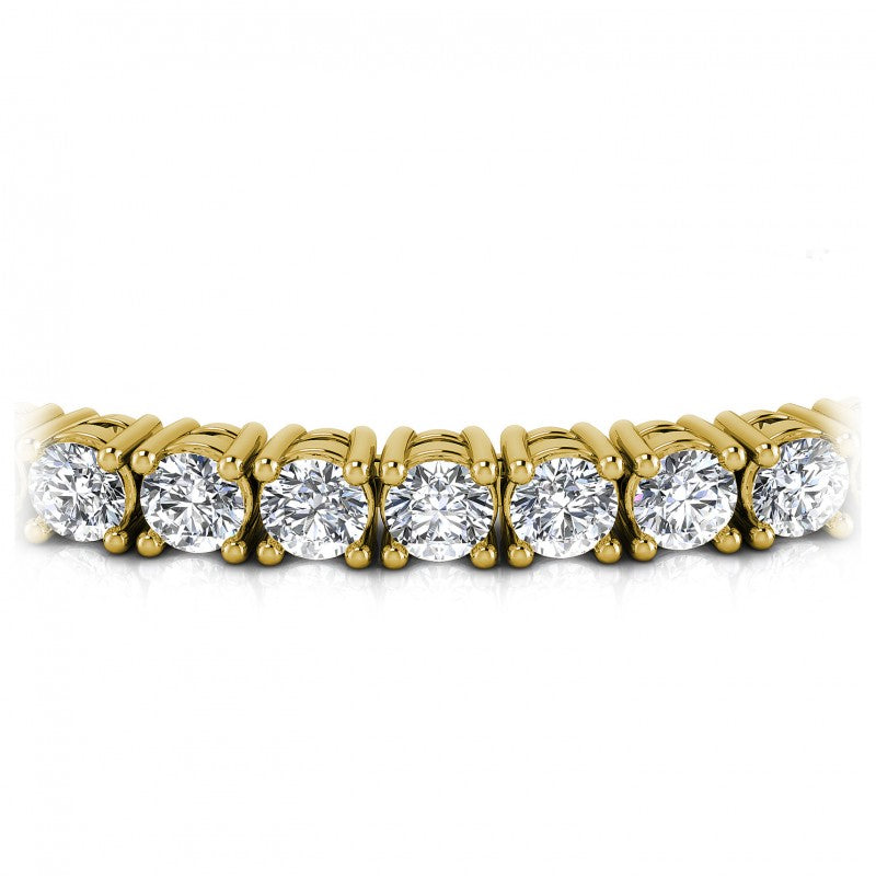 Round Diamonds 2.50CT Tennis Bracelet in 14KT Yellow Gold