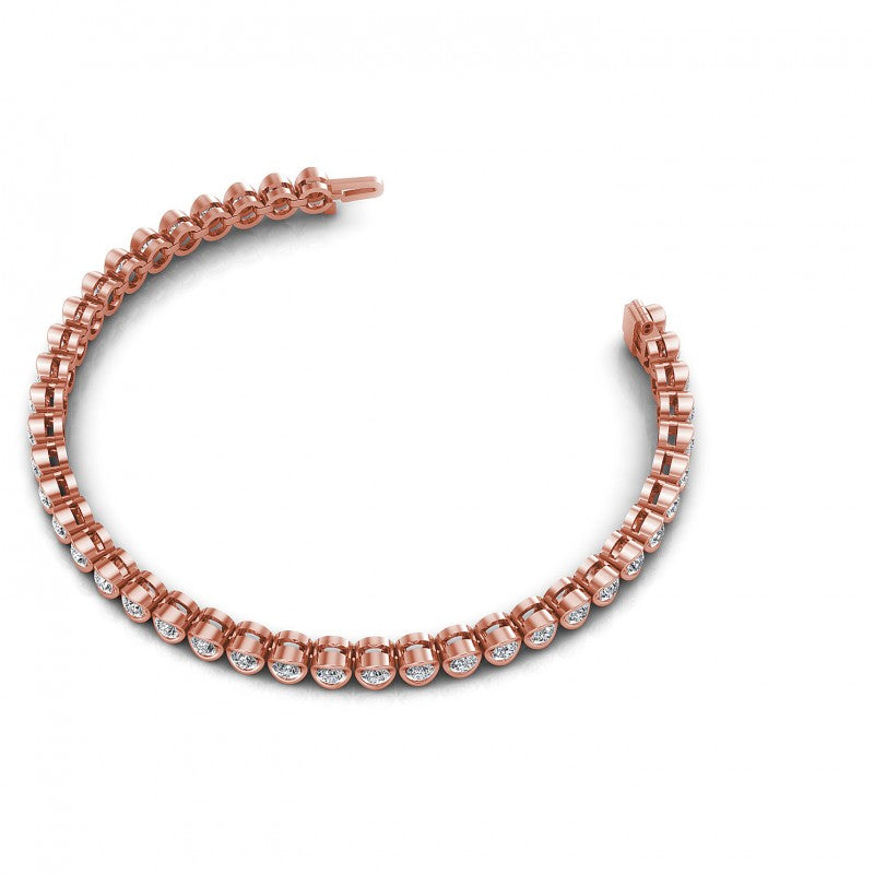 Round Diamonds 1.00CT Tennis Bracelet in 14KT Rose Gold