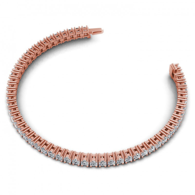 Princess Diamonds 4.00CT Tennis Bracelet in 18KT Rose Gold