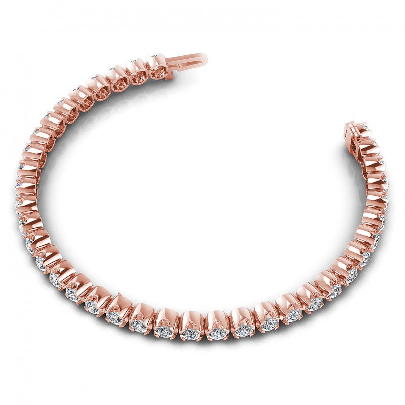 Round Diamonds 2.00CT Tennis Bracelet in 18KT Rose Gold