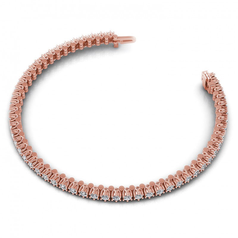 Round Diamonds 2.00CT Tennis Bracelet in 18KT Rose Gold