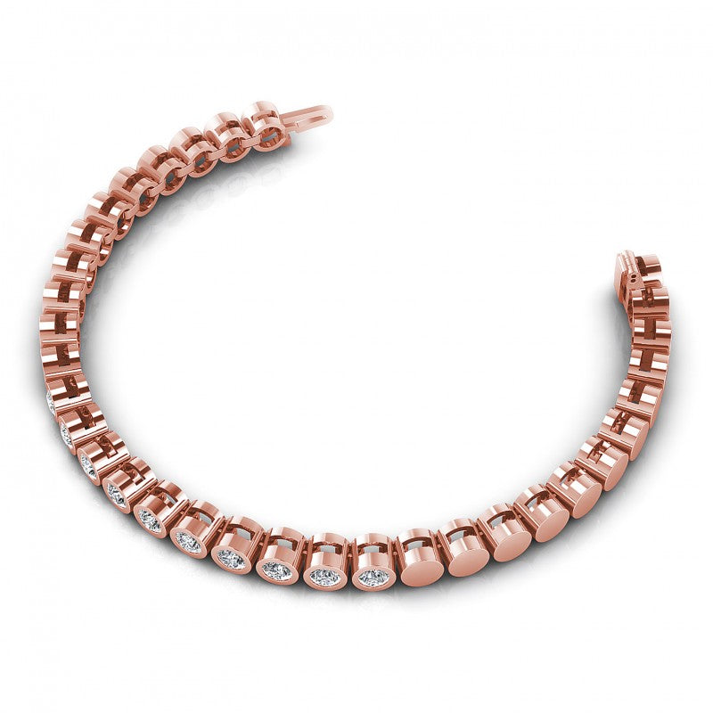 Round Diamonds 1.00CT Tennis Bracelet in 18KT Rose Gold
