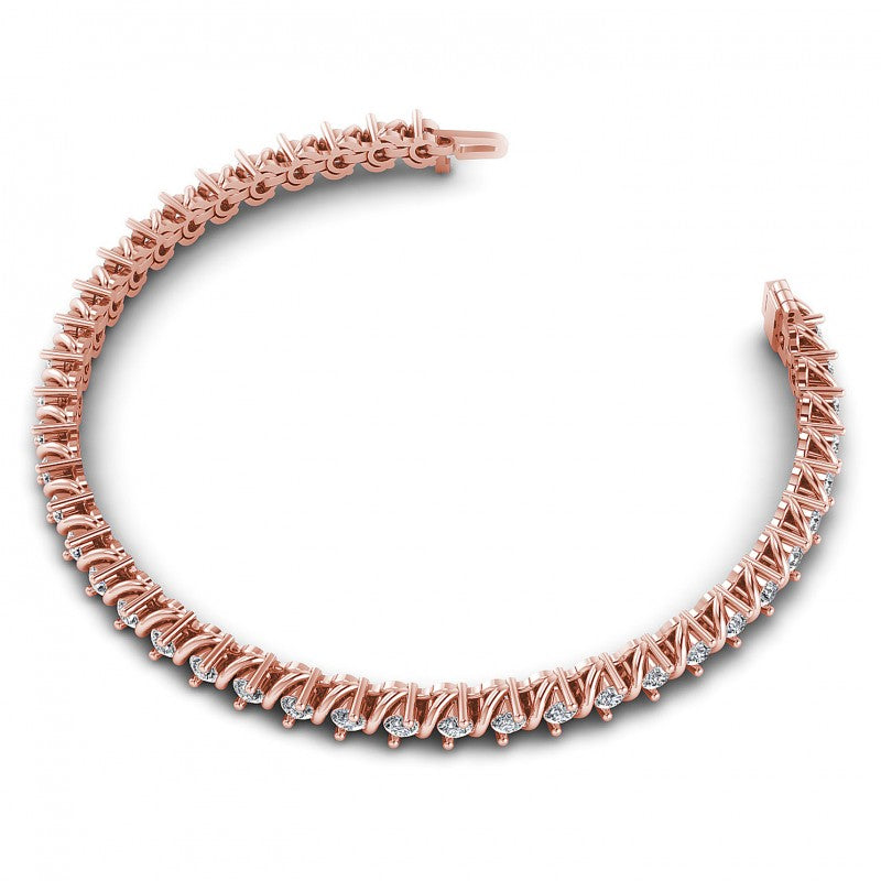 Round Diamonds 1.50CT Tennis Bracelet in 18KT Rose Gold