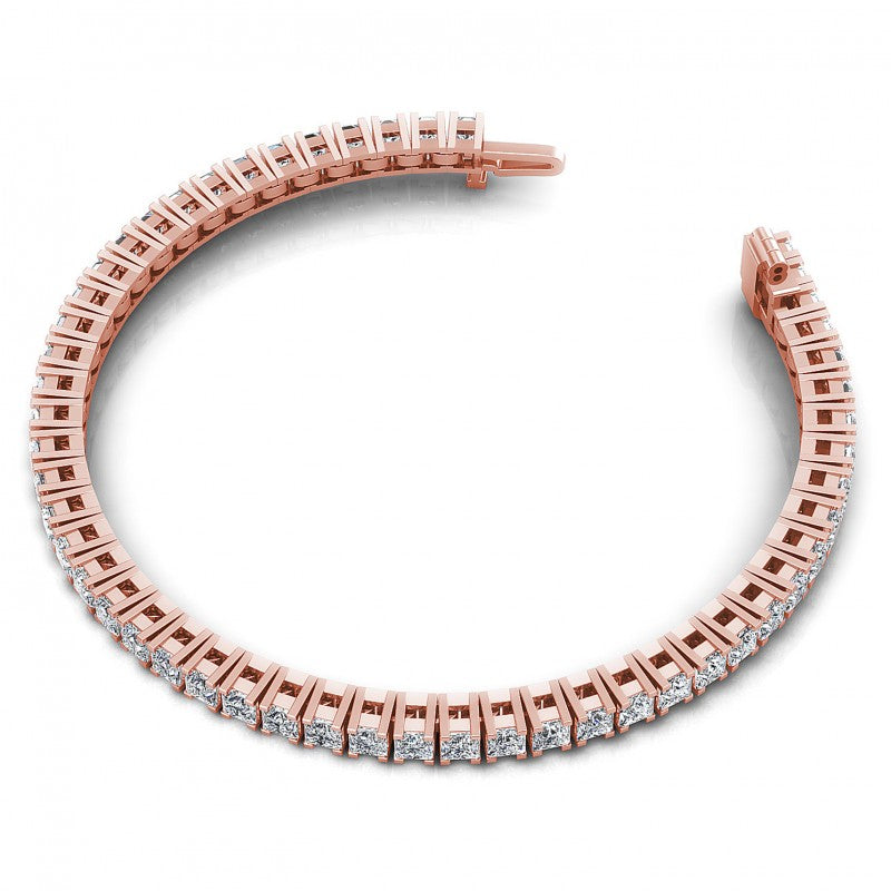 Princess Diamonds 4.00CT Tennis Bracelet in 18KT Rose Gold
