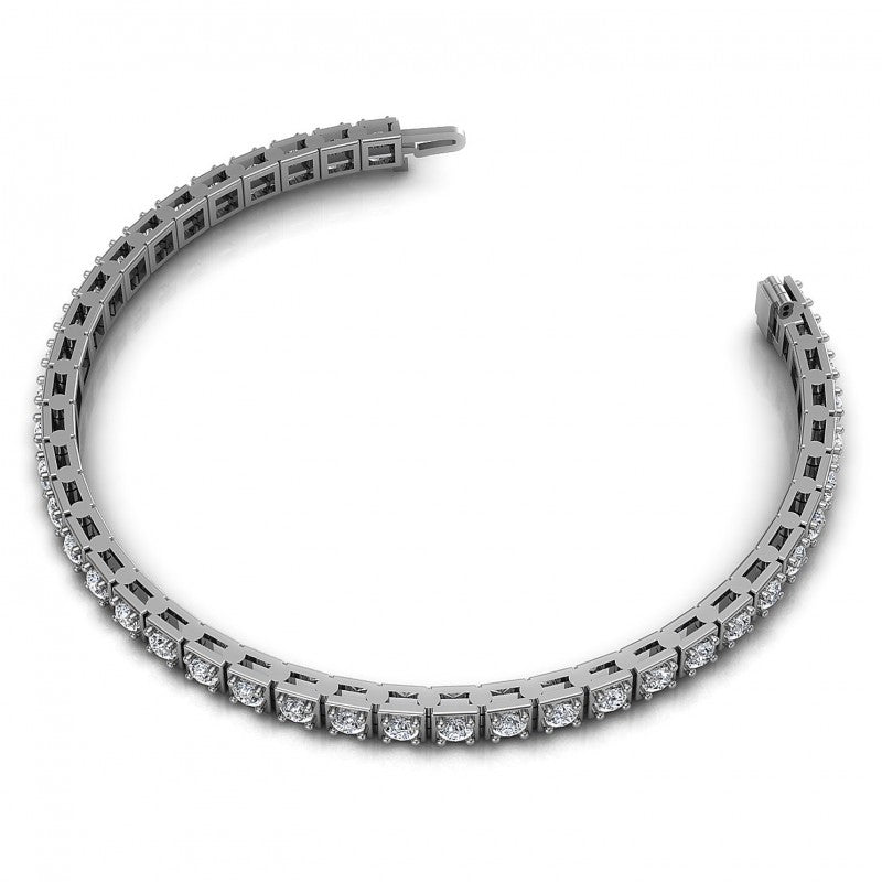 Round Diamonds 1.00CT Tennis Bracelet in 14KT Rose Gold