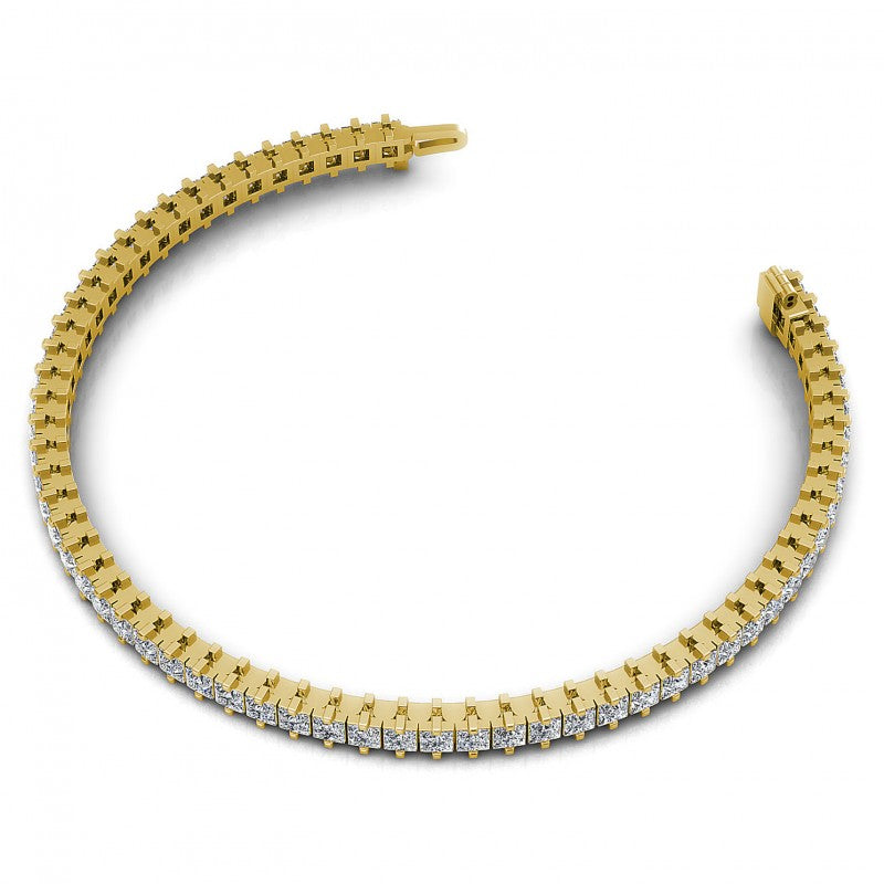 Princess Diamonds 5.00CT Tennis Bracelet in 14KT Rose Gold