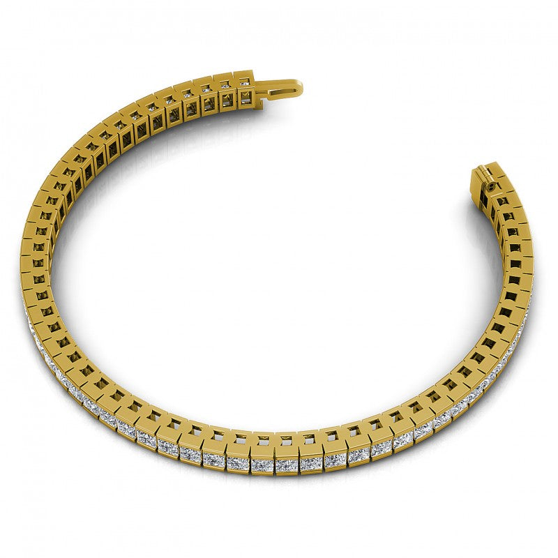 Princess Diamonds 4.00CT Tennis Bracelet in 14KT Rose Gold