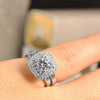 Bridal Sets 0.69-1.84CT Round & Cushion Cut Diamonds