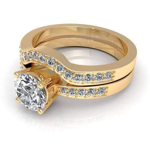 Bridal Sets 0.75-1.90CT Round Cut Diamonds