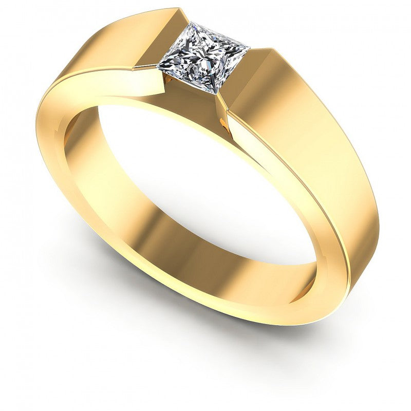 Princess Diamonds 0.35CT Solitaire Ring in 14KT White Gold