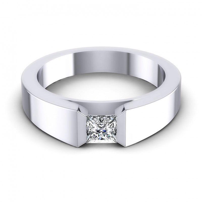 Princess Diamonds 0.35CT Solitaire Ring in 14KT Yellow Gold