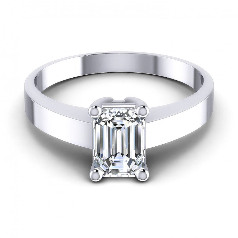 Emerald Diamonds 0.35CT Solitaire Ring in 14KT Yellow Gold