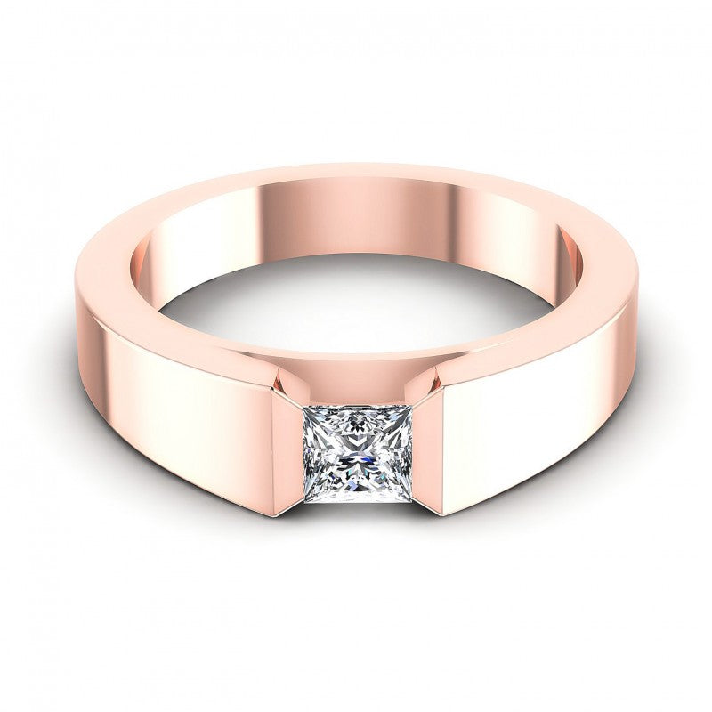 Princess Diamonds 0.35CT Solitaire Ring in 18KT Yellow Gold