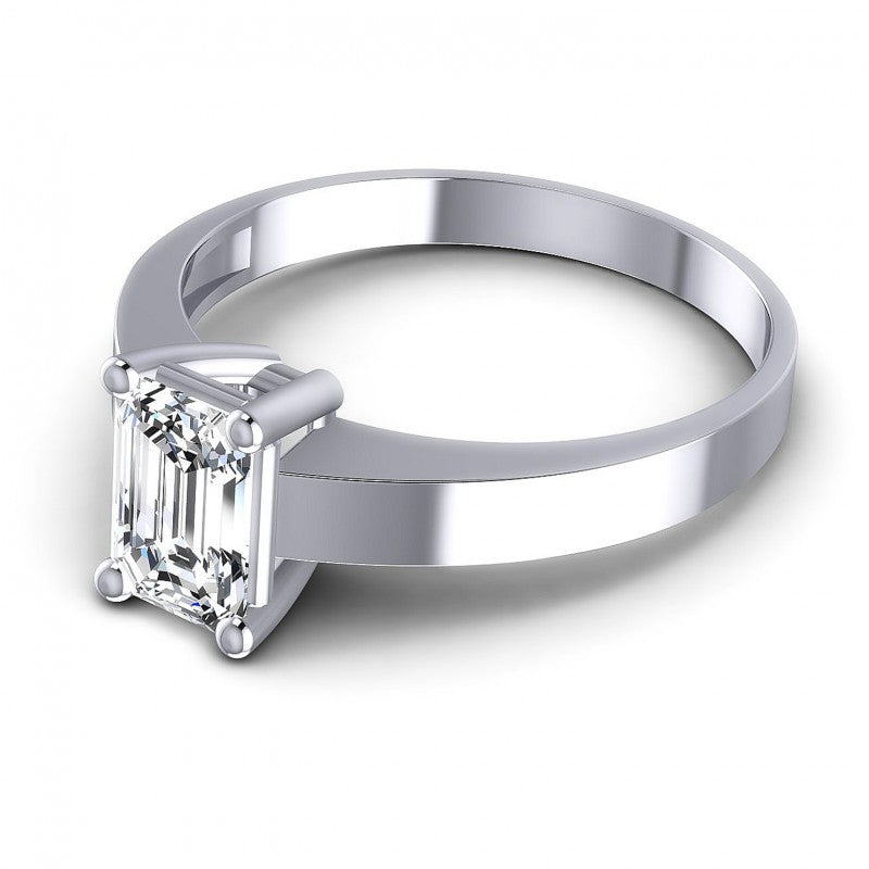 Emerald Diamonds 0.35CT Solitaire Ring in 14KT Rose Gold