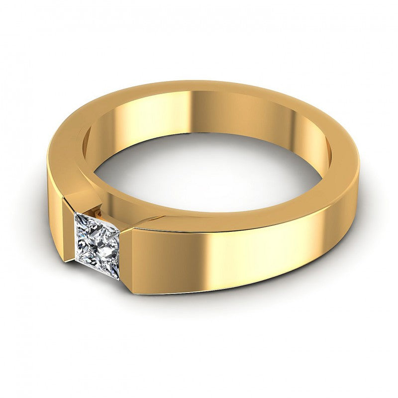 Princess Diamonds 0.35CT Solitaire Ring in 14KT Rose Gold