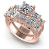 Princess Diamonds 3.40CT Bridal Set in 18KT White Gold