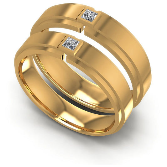 Princess Cut Diamonds Wedding Sets in 14KT White Gold