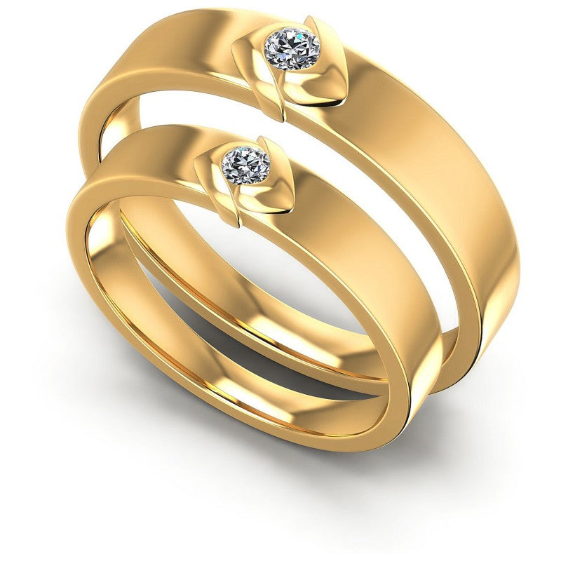 Round Cut Diamonds Wedding Sets in 14KT White Gold