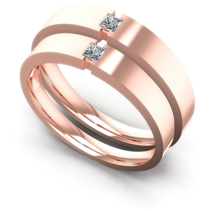 Princess Cut Diamonds Wedding Sets in 18KT White Gold