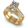 Round Diamonds 1.10CT Bridal Set in 14KT White Gold