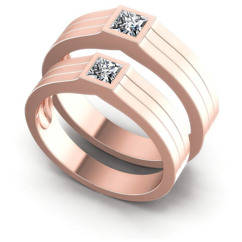 Princess Cut Diamonds Wedding Sets in 18KT White Gold