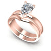 Pear Cut Diamonds Bridal Set in 18KT White Gold