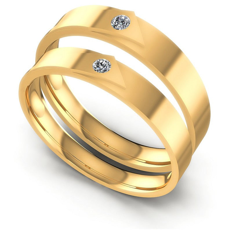 Round Cut Diamonds Wedding Sets in 14KT White Gold
