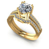 Round Cut Diamonds Bridal Set in 14KT White Gold
