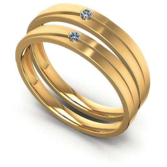 Round Cut Diamonds Wedding Sets in 14KT White Gold