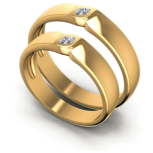 Marquise Cut Diamonds Wedding Sets in 14KT White Gold