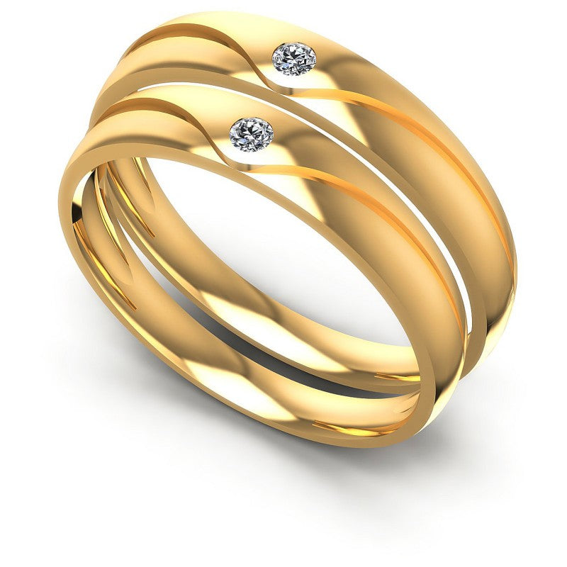 Round Cut Diamonds Wedding Sets in 14KT White Gold