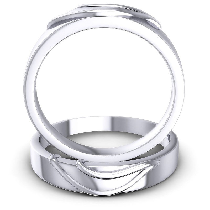 Round Cut Diamonds Wedding Sets in 14KT Yellow Gold