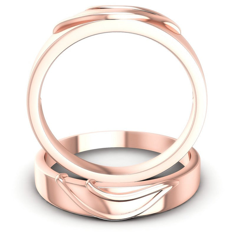 Round Cut Diamonds Wedding Sets in 18KT Yellow Gold