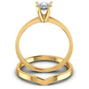 Pear Cut Diamonds Bridal Set in 14KT Yellow Gold
