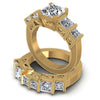 Princess Diamonds 3.40CT Bridal Set in 14KT Rose Gold