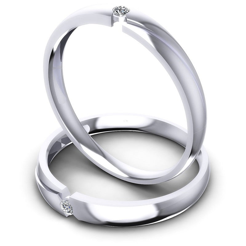 Round Cut Diamonds Wedding Sets in 14KT Rose Gold