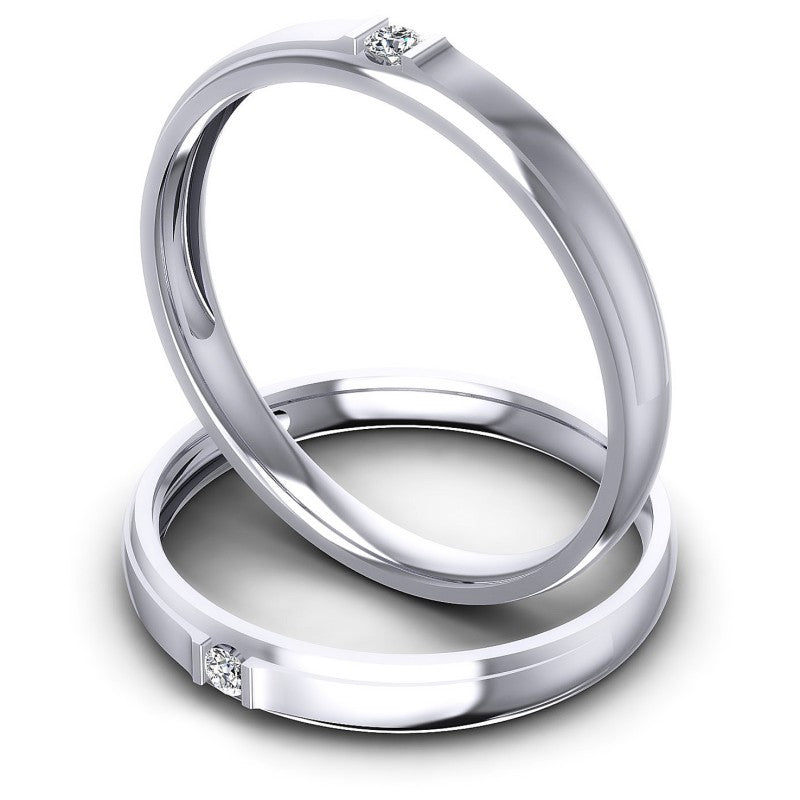 Round Cut Diamonds Wedding Sets in 14KT Rose Gold