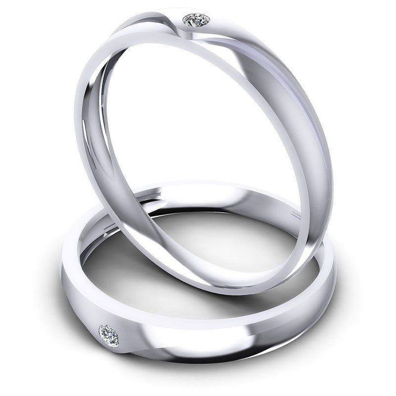 Round Cut Diamonds Wedding Sets in 14KT Rose Gold