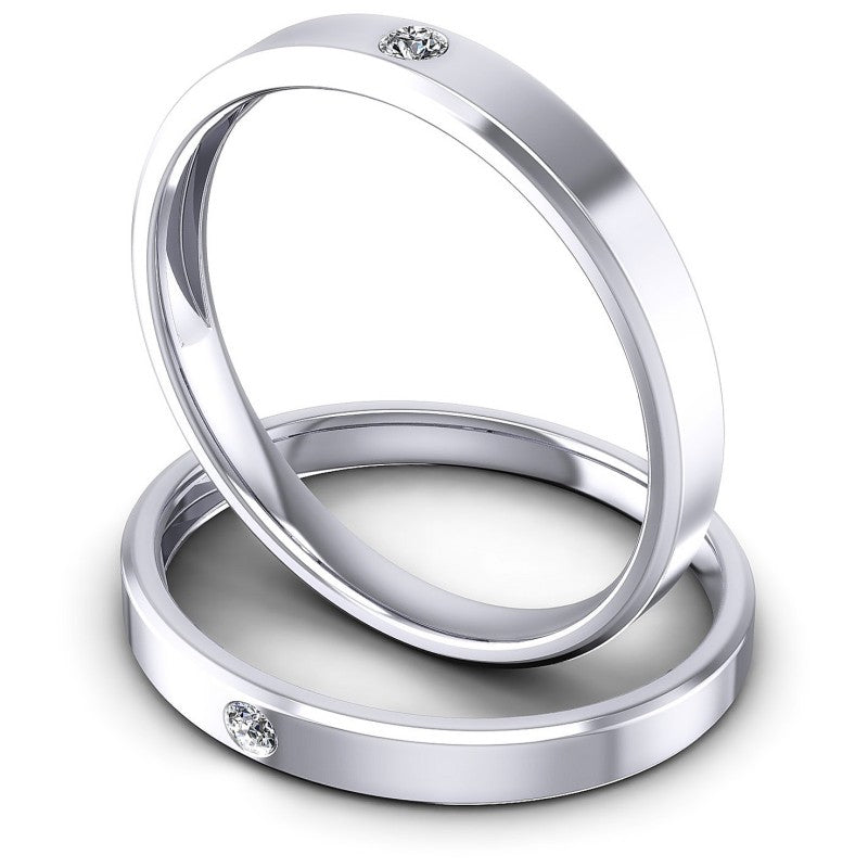 Round Cut Diamonds Wedding Sets in 14KT Rose Gold