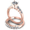 Round Diamonds 1.55CT Bridal Set in 18KT Rose Gold