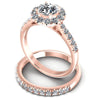Round Diamonds 1.45CT Bridal Set in 18KT Rose Gold
