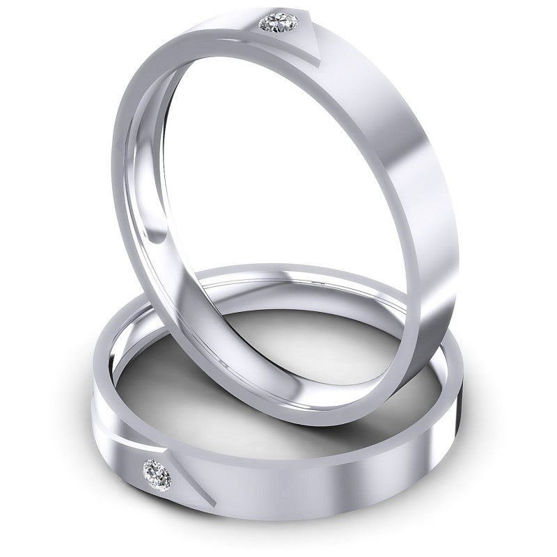Round Cut Diamonds Wedding Sets in 14KT Rose Gold